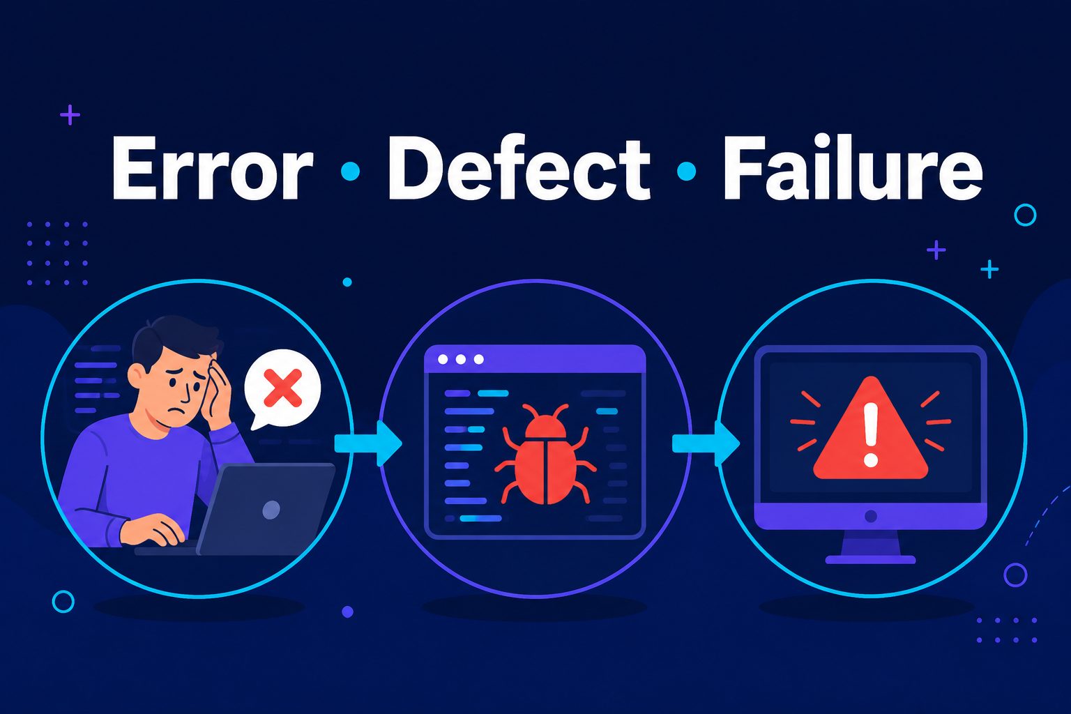 Error, Defect, Failure Là Gì? Phân Biệt (ISTQB)